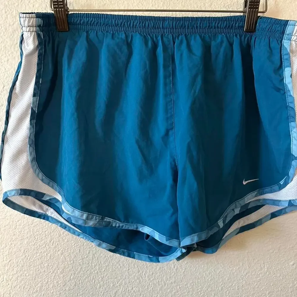 Nike womens blue running shorts size L
